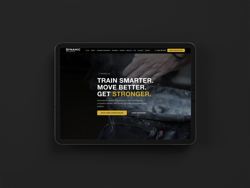 Dynamic Athletics — Ventanix portfolio project