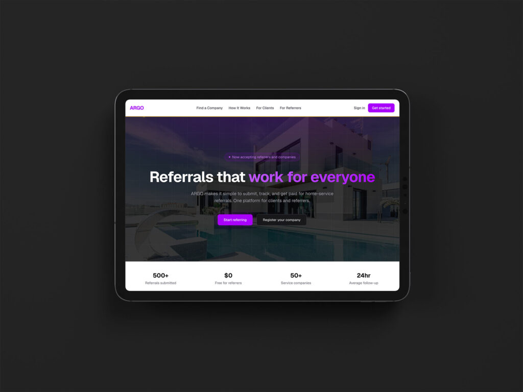 ARGO Platform — Ventanix portfolio project